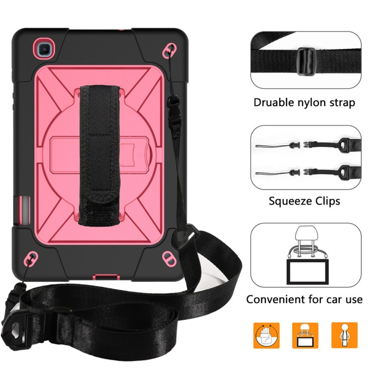 For Samsung Galaxy Tab S6 Lite P610 Contrast Color Robot Silicone + PC Tablet Case