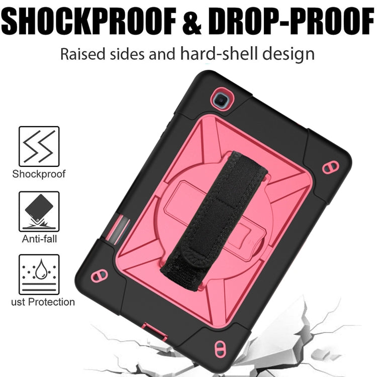 For Samsung Galaxy Tab S6 Lite P610 Contrast Color Robot Silicone + PC Tablet Case