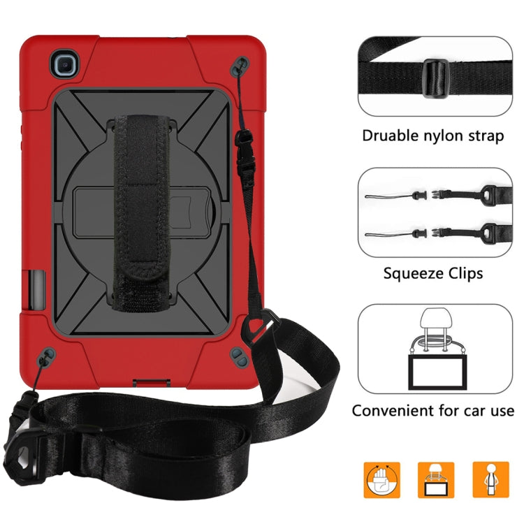 For Samsung Galaxy Tab S6 Lite P610 Contrast Color Robot Silicone + PC Tablet Case