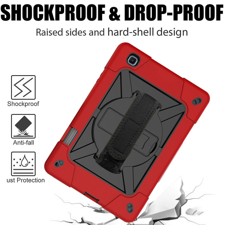 For Samsung Galaxy Tab S6 Lite P610 Contrast Color Robot Silicone + PC Tablet Case