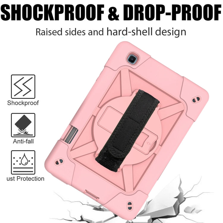 For Samsung Galaxy Tab S6 Lite P610 Contrast Color Robot Silicone + PC Tablet Case