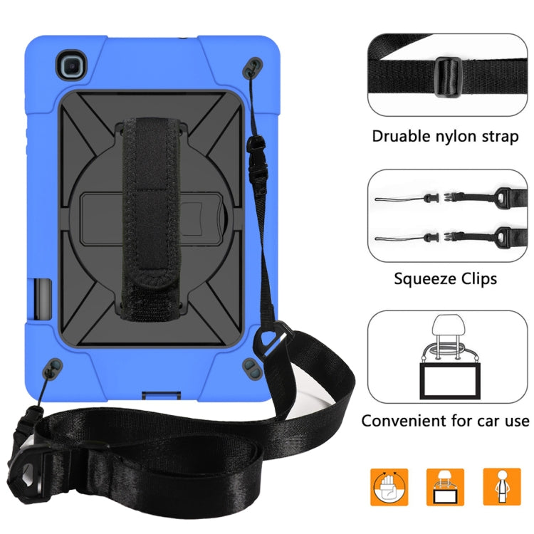 For Samsung Galaxy Tab S6 Lite P610 Contrast Color Robot Silicone + PC Tablet Case