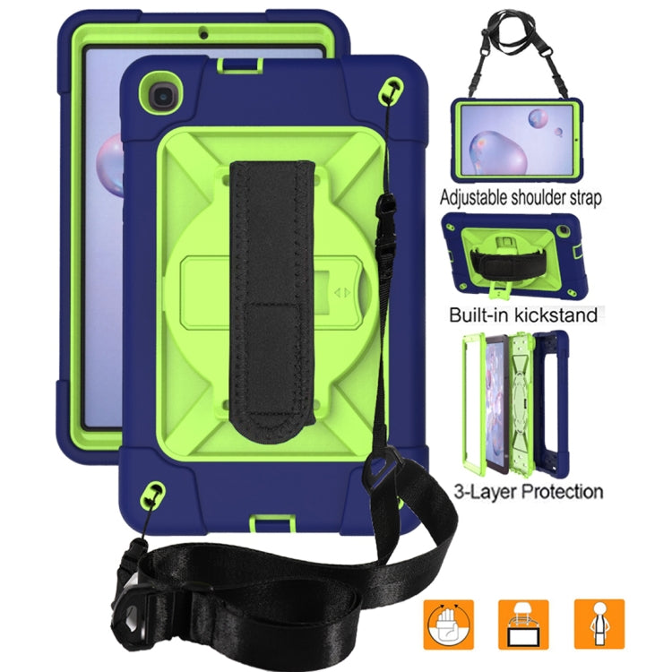 For Samsung Galaxy Tab A 8.4 T307 Contrast Color Robot Silicone + PC Tablet Case
