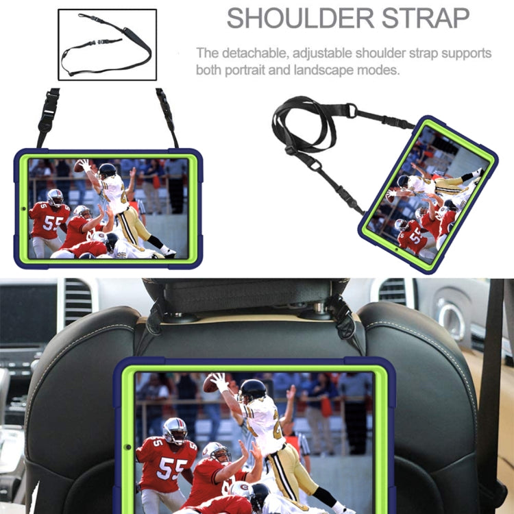 For Samsung Galaxy Tab A 8.4 T307 Contrast Color Robot Silicone + PC Tablet Case