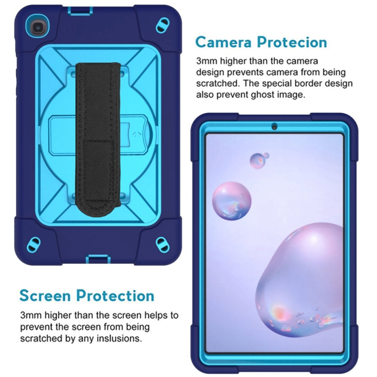 For Samsung Galaxy Tab A 8.4 T307 Contrast Color Robot Silicone + PC Tablet Case