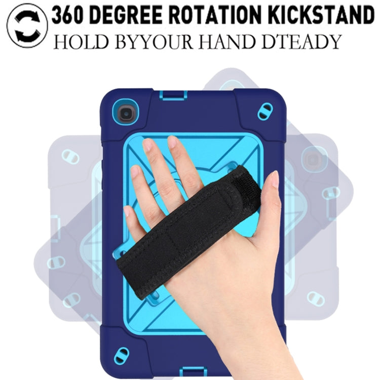 For Samsung Galaxy Tab A 8.4 T307 Contrast Color Robot Silicone + PC Tablet Case