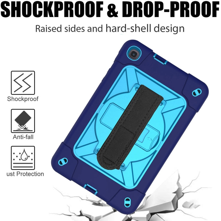 For Samsung Galaxy Tab A 8.4 T307 Contrast Color Robot Silicone + PC Tablet Case