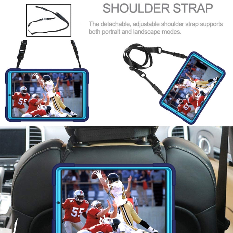 For Samsung Galaxy Tab A 8.4 T307 Contrast Color Robot Silicone + PC Tablet Case