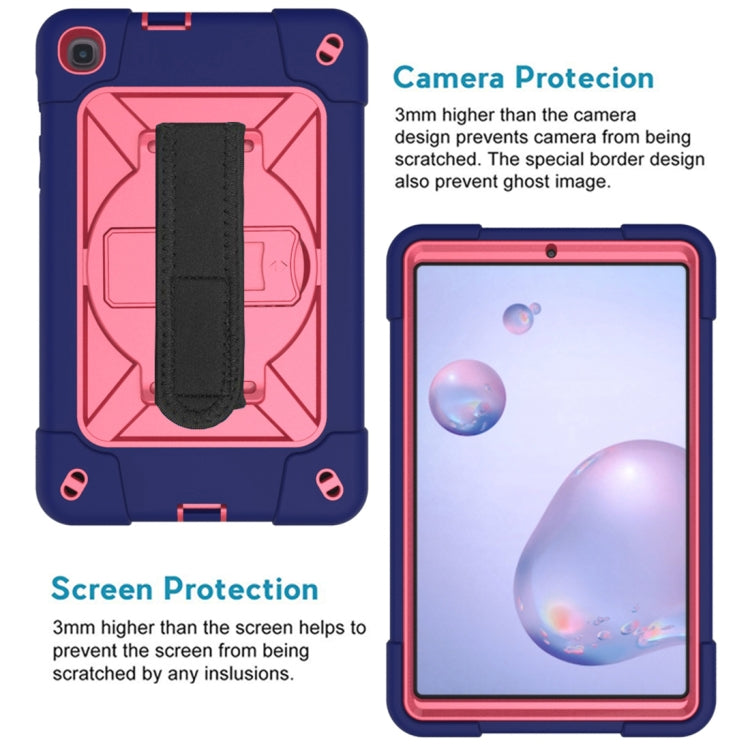 For Samsung Galaxy Tab A 8.4 T307 Contrast Color Robot Silicone + PC Tablet Case