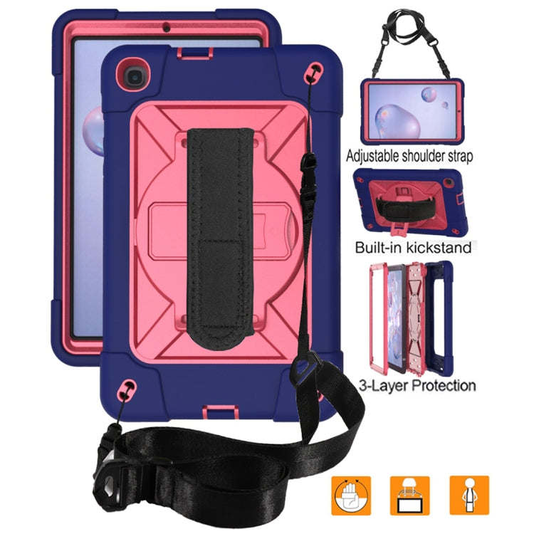 For Samsung Galaxy Tab A 8.4 T307 Contrast Color Robot Silicone + PC Tablet Case