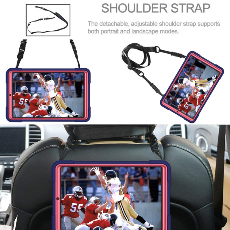 For Samsung Galaxy Tab A 8.4 T307 Contrast Color Robot Silicone + PC Tablet Case