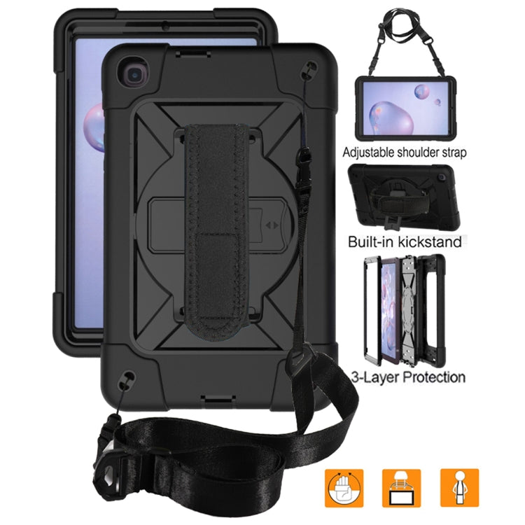 For Samsung Galaxy Tab A 8.4 T307 Contrast Color Robot Silicone + PC Tablet Case
