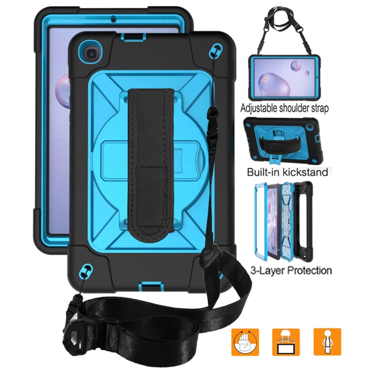 For Samsung Galaxy Tab A 8.4 T307 Contrast Color Robot Silicone + PC Tablet Case
