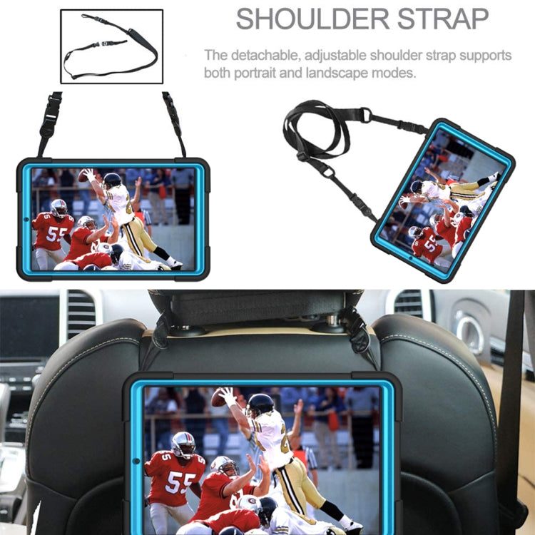 For Samsung Galaxy Tab A 8.4 T307 Contrast Color Robot Silicone + PC Tablet Case
