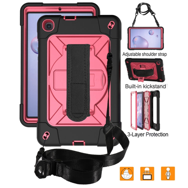 For Samsung Galaxy Tab A 8.4 T307 Contrast Color Robot Silicone + PC Tablet Case