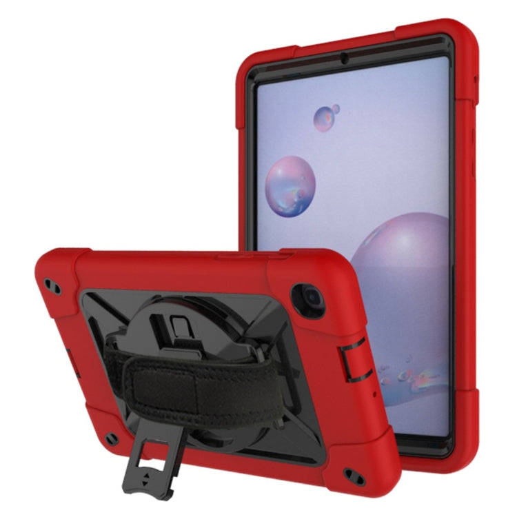 For Samsung Galaxy Tab A 8.4 T307 Contrast Color Robot Silicone + PC Tablet Case