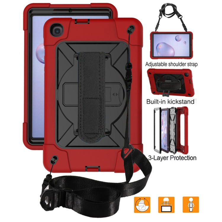 For Samsung Galaxy Tab A 8.4 T307 Contrast Color Robot Silicone + PC Tablet Case