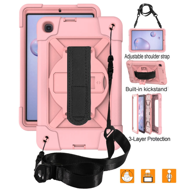 For Samsung Galaxy Tab A 8.4 T307 Contrast Color Robot Silicone + PC Tablet Case