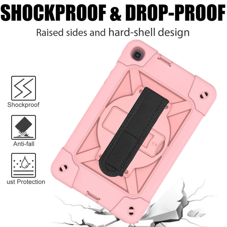 For Samsung Galaxy Tab A 8.4 T307 Contrast Color Robot Silicone + PC Tablet Case