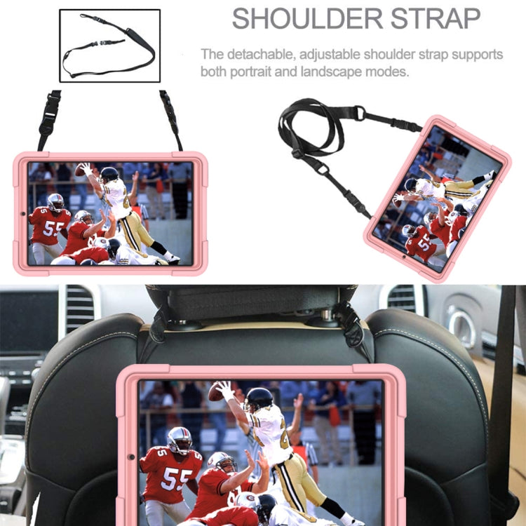 For Samsung Galaxy Tab A 8.4 T307 Contrast Color Robot Silicone + PC Tablet Case