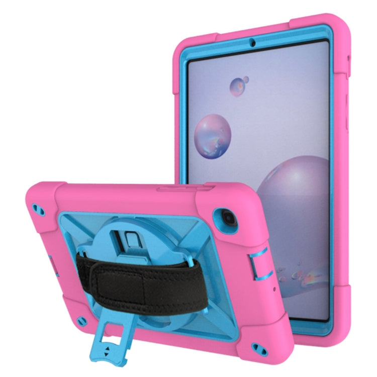 For Samsung Galaxy Tab A 8.4 T307 Contrast Color Robot Silicone + PC Tablet Case