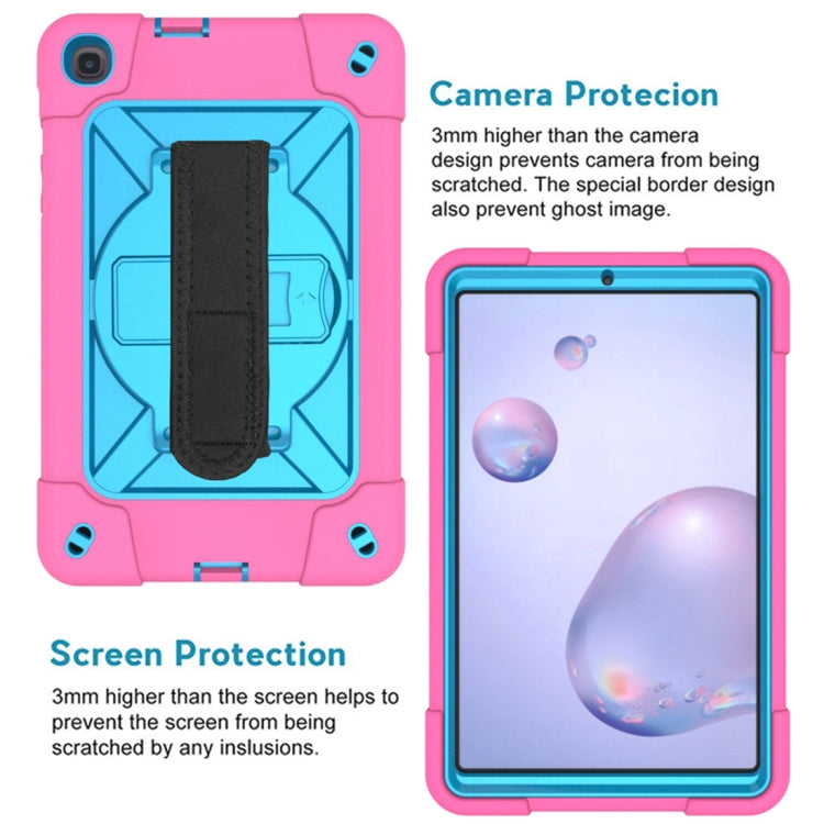 For Samsung Galaxy Tab A 8.4 T307 Contrast Color Robot Silicone + PC Tablet Case
