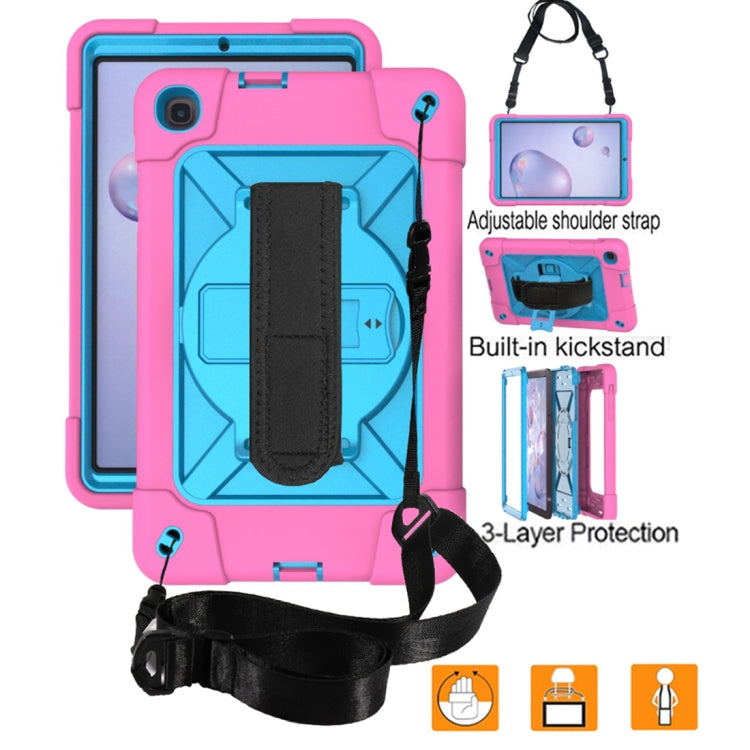 For Samsung Galaxy Tab A 8.4 T307 Contrast Color Robot Silicone + PC Tablet Case
