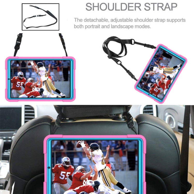 For Samsung Galaxy Tab A 8.4 T307 Contrast Color Robot Silicone + PC Tablet Case