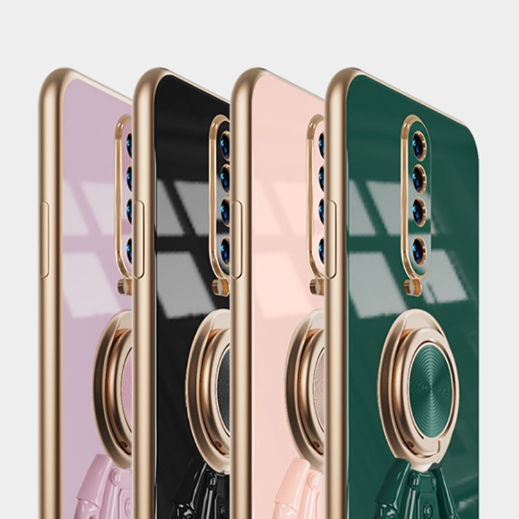 For Xiaomi Redmi K30 6D Plating Astronaut Ring Kickstand Phone Case