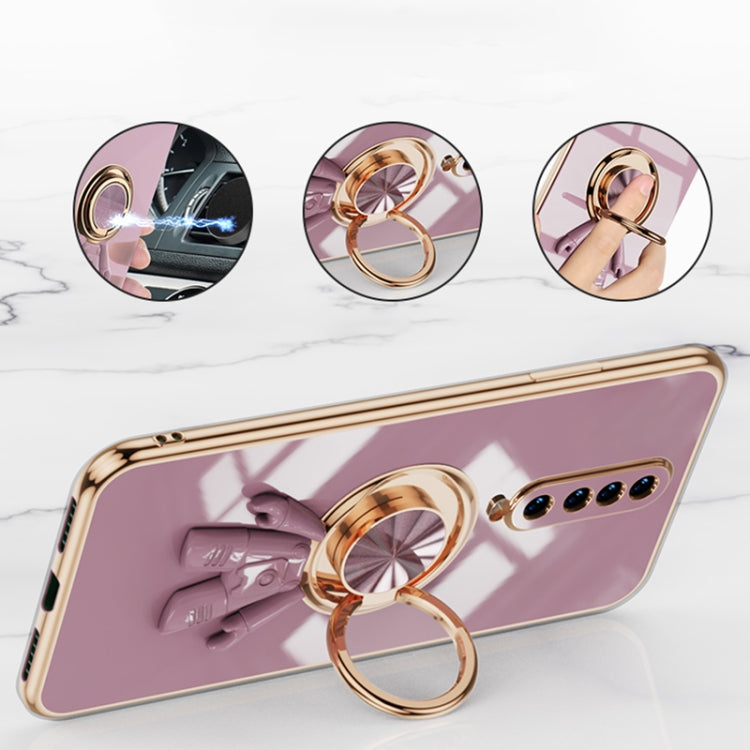 For Xiaomi Redmi K30 Pro 6D Plating Astronaut Ring Kickstand Phone Case