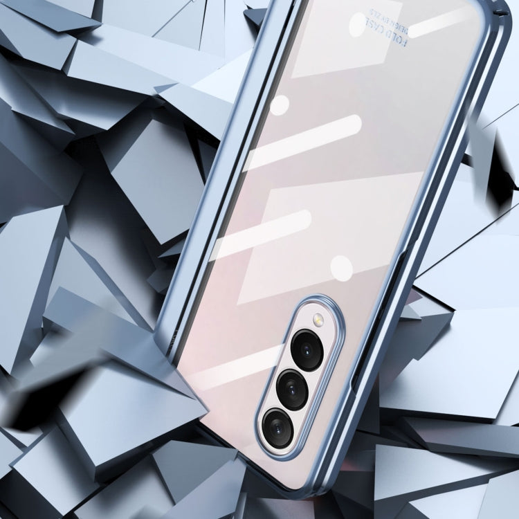 For Samsung Galaxy Z Fold4 Full Body Electroplating Hinge Phone Case