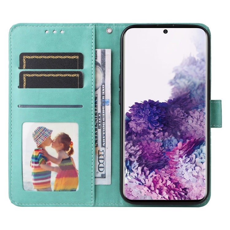 For Samsung Galaxy S20 Embossed Sunflower Leather Phone Case