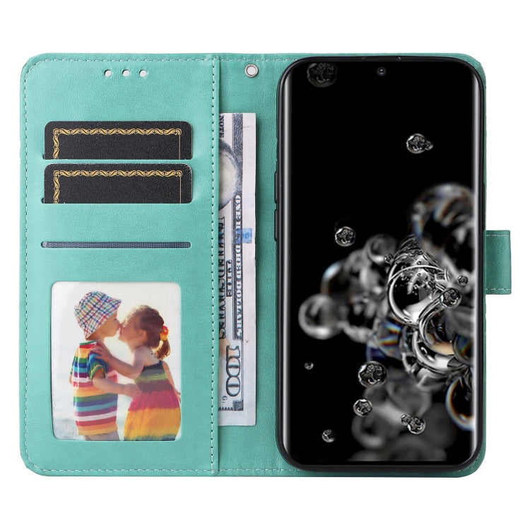 For Samsung Galaxy S20 Ultra Embossed Sunflower Leather Phone Case