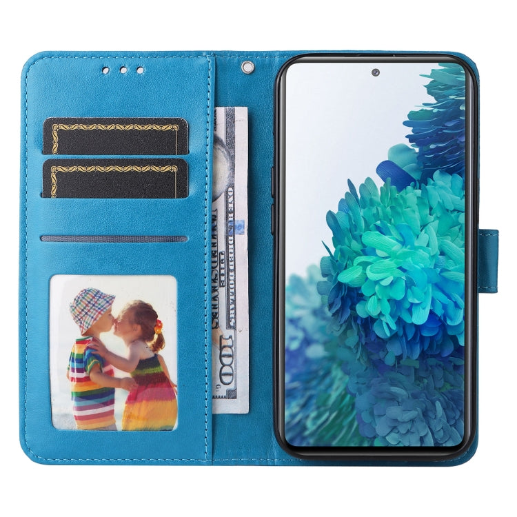 For Samsung Galaxy S20 FE / S20 FE 5G Embossed Sunflower Leather Phone Case