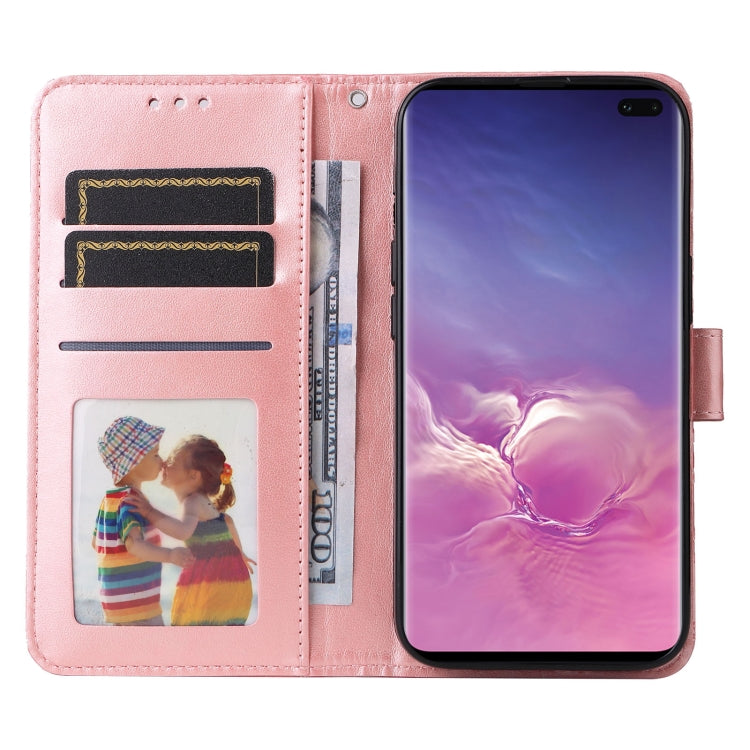 For Samsung Galaxy S10 Embossed Sunflower Leather Phone Case