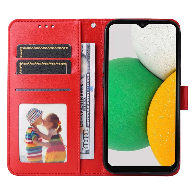 For Samsung Galaxy A03 Global 164mm Embossed Sunflower Leather Phone Case