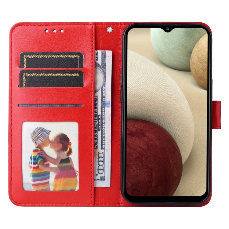 For Samsung Galaxy A12 4G / 5G Embossed Sunflower Leather Phone Case