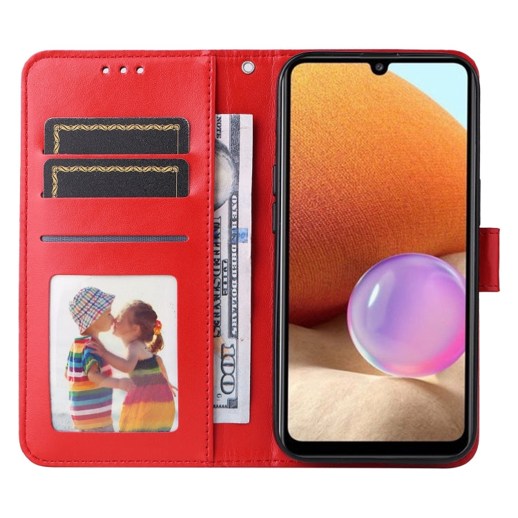 For Samsung Galaxy A32 4G Embossed Sunflower Leather Phone Case