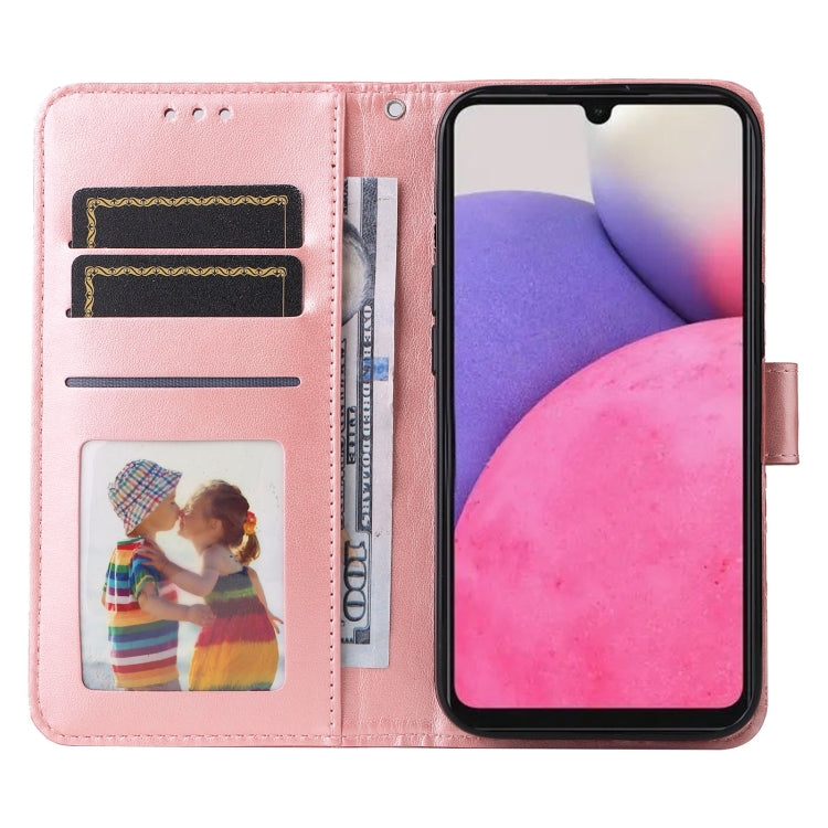 For Samsung Galaxy A33 5G Embossed Sunflower Leather Phone Case
