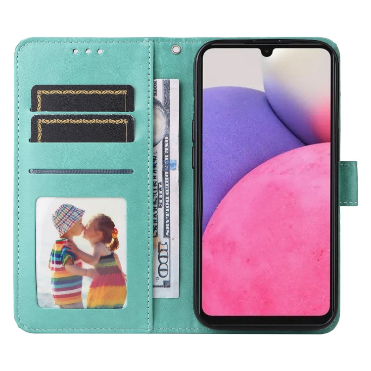 For Samsung Galaxy A33 5G Embossed Sunflower Leather Phone Case