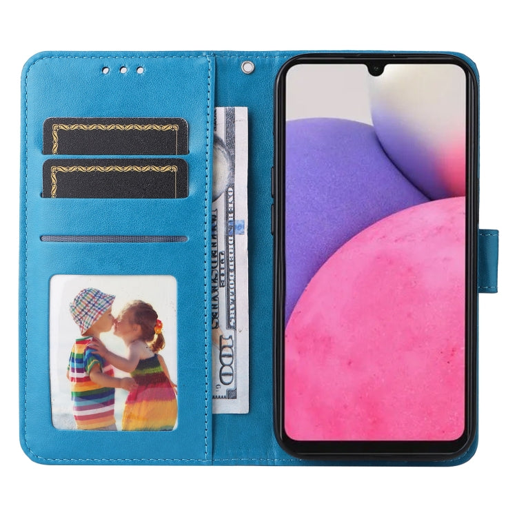 For Samsung Galaxy A33 5G Embossed Sunflower Leather Phone Case
