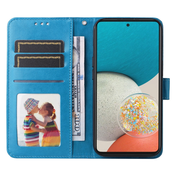 For Samsung Galaxy A53 5G Embossed Sunflower Leather Phone Case