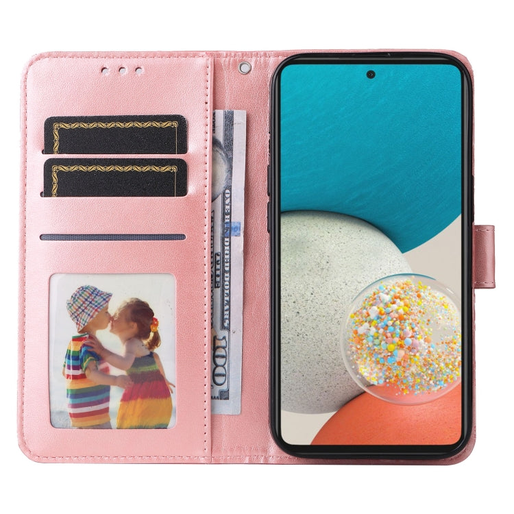 For Samsung Galaxy A73 5G Embossed Sunflower Leather Phone Case