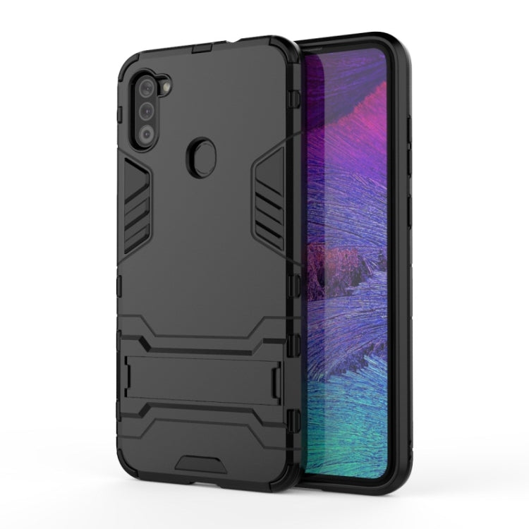 For Galaxy A11 Shockproof PC + TPU Case with Holder