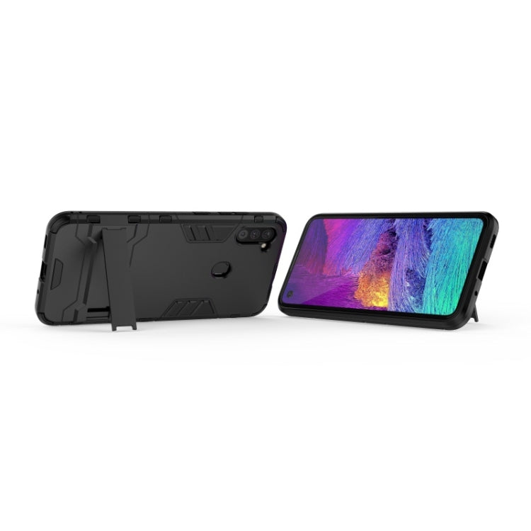 For Galaxy A11 Shockproof PC + TPU Case with Holder