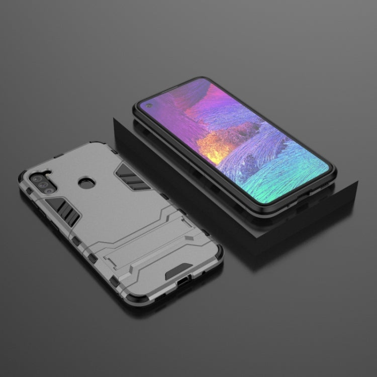 For Galaxy A11 Shockproof PC + TPU Case with Holder