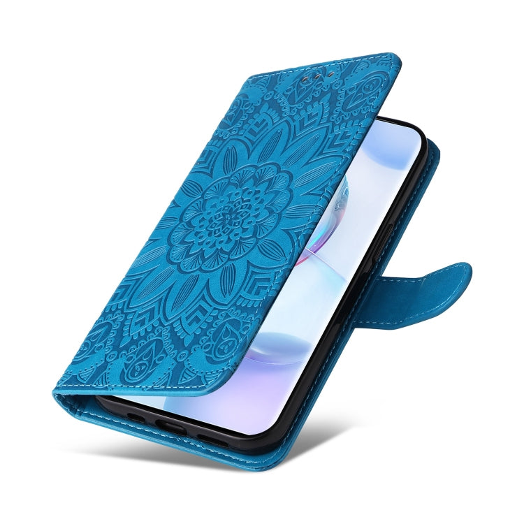 For Honor 50 Pro / Huawei nova 9 Pro Embossed Sunflower Leather Phone Case