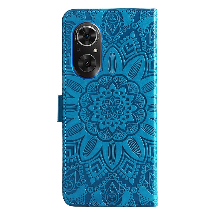 For Honor 50 SE / Huawei nova 9 SE Embossed Sunflower Leather Phone Case