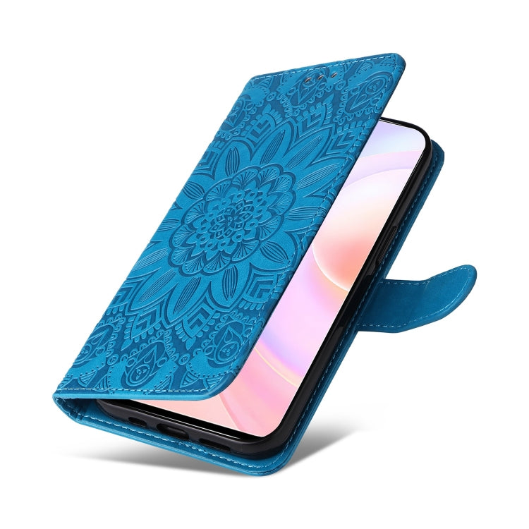 For Honor 50 SE / Huawei nova 9 SE Embossed Sunflower Leather Phone Case