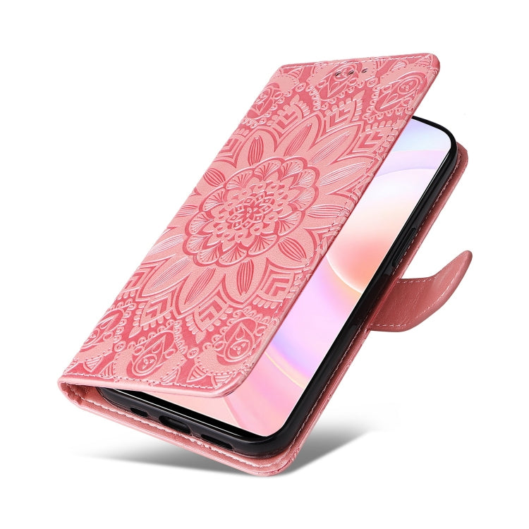 For Honor 50 SE / Huawei nova 9 SE Embossed Sunflower Leather Phone Case